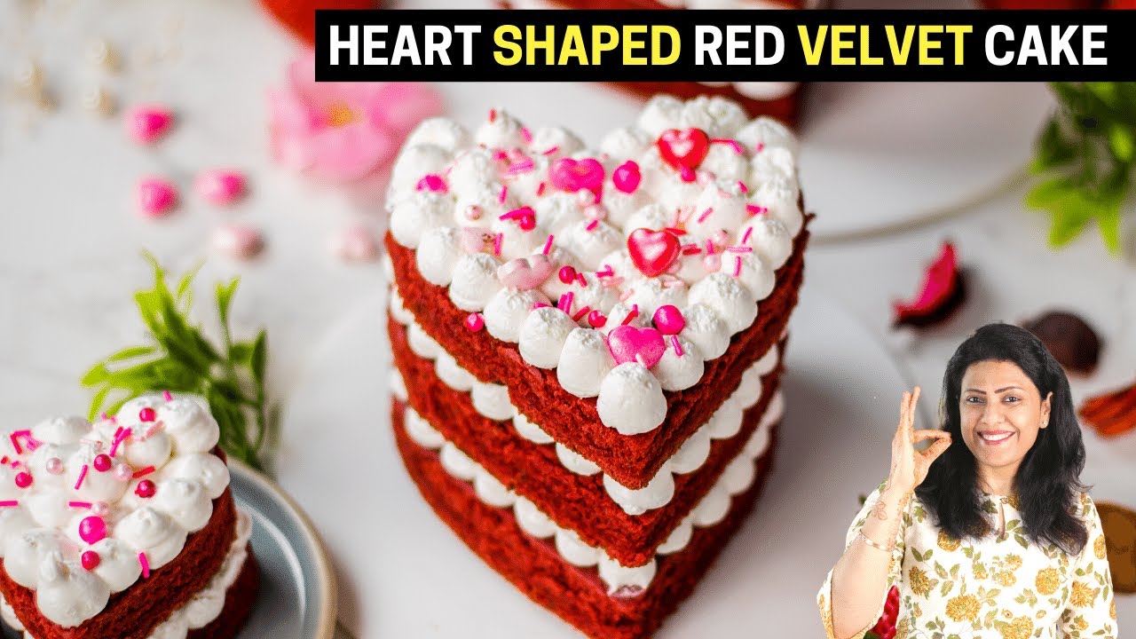 Heart Shaped Red Velvet Cake | Valentine