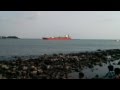 Mangalore Beach Ship Stopping