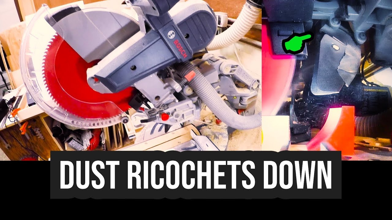 Dust Ricochets Back Down Easy Fix W A Flap Bosch Axial Glide