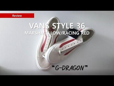 GD반스 스타일 36 흰빨 - VANS STYLE 36 MARSHMALLOW/RACING RED VN0A3DZ3OXS