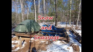 building my off grid dream: part 9 Snow and Snausage