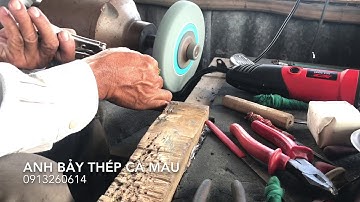 Thợ làm lưỡi câu lò xo súng nhanh như chớp