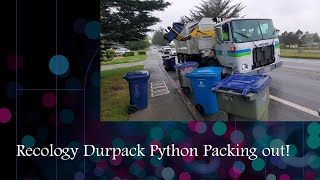 Recology Arcata's Durpack Python Packing out on Trash!