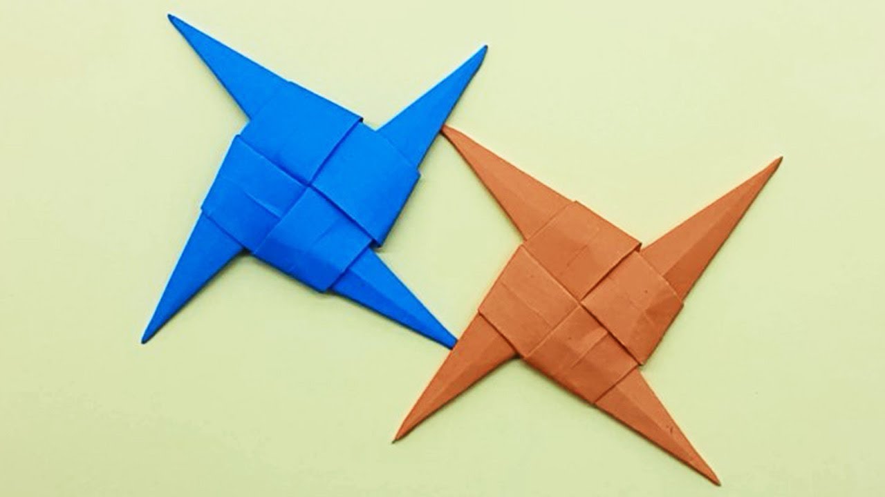 How To Make A Paper Ninja Star Origami Ninja Stars Making Tutorial