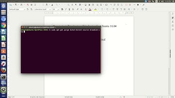 Wifi driver installation/activation in UBUNTU 16.04