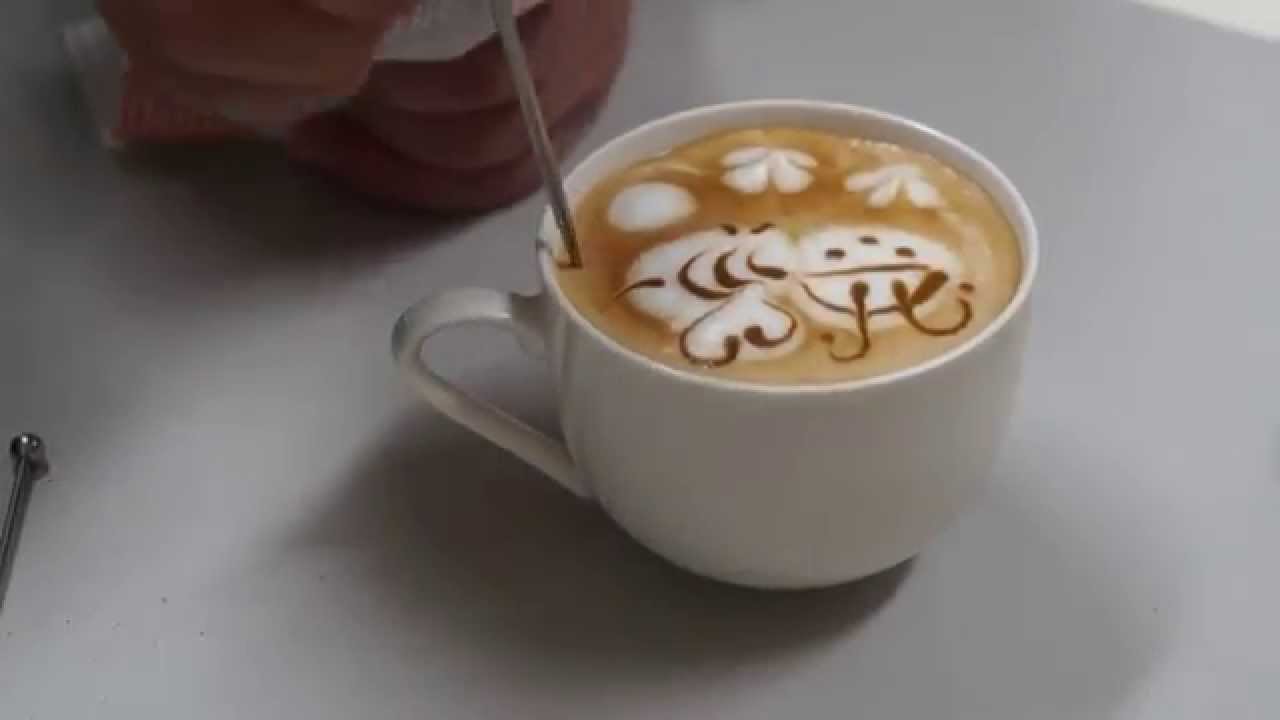 100円クリーマーと牛乳で簡単 可愛いカフェラテアートの作り方 Latte