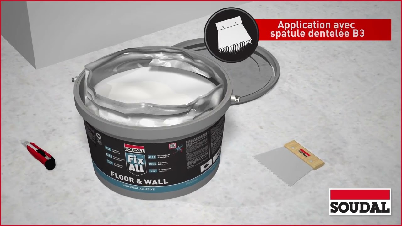 Vidéo: Colle Fix ALL Floor & Wall 4 kg - Tous supports