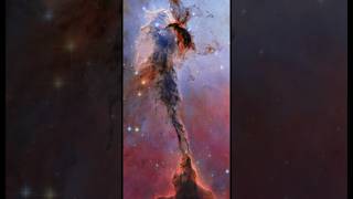 Hubble Finds Cosmic Pillar in Eagle Nebula, 9.5 Light Years Tall & 7000 Light Years Away, #shorts Hubble Finds Cosmic Pillar in Eagle Nebula, 9.5 Light Years Tall & 7000 Light Years Away, #shorts