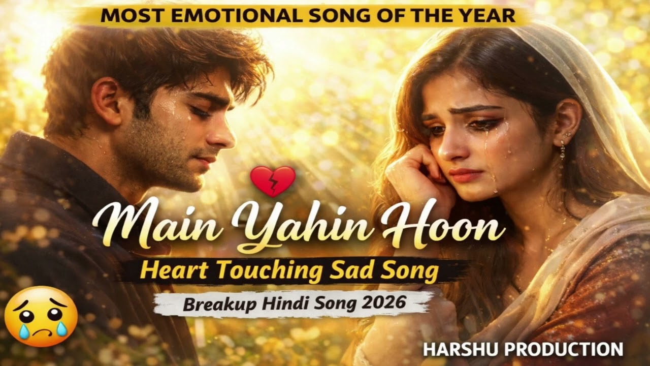 Main Yahin Hoon 💔 Most Heart Touching Sad Song 2026 | Breakup Hindi Song | HARSHU PRODUCTION