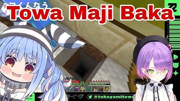Pekora Laugh At Towa Who Fell For Obvious Trap | Minecraft [Hololive/Eng Sub]