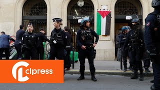 Blocus de Sciences Po : intervention de police pour les examens (7 mai 2024, Paris, France) [4K]