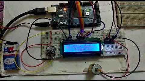Control DC motor Speed and Monitoring on LCD Display with Arduino