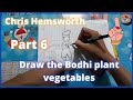 Draw the Bodhi plant vegetables