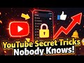 YouTube Secret Tricks 😱 | Nobody Knows! Hidden YouTube Tips & Settings 🔥