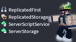 ReplicatedStorage, ServerStorage, ReplicatedFirst e ServerScriptService (ROBLOX STUDIO)