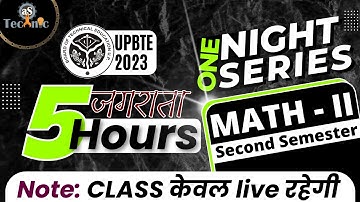APPLIED MATHEMATICS - 2 | One night series | ALL BRANCHES 2ND SEM | UPBTE AS TECHNIC