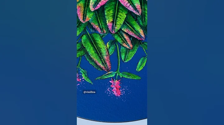 Wildflower painting / Leaf painting / Summer vibes painting / Botanical painting #vinillna