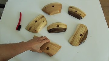Hardwood climbing holds