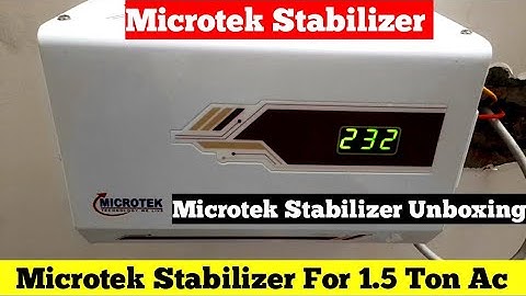Microtek Stabilizer | Microtek Stabilizer For 1.5 Ton Ac | Microtek Stabilizer Unboxing