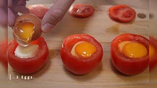 One tomato One egg! You will be amazed! Easy Fast Breakfast