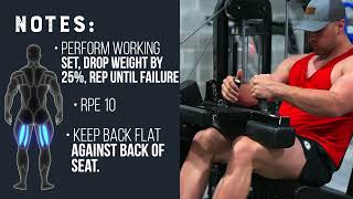 Seated Leg Curl - Drop Set