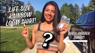 LIFE SIZE RAINBOW LOOM SHIRT || Emiline’s Loomtique