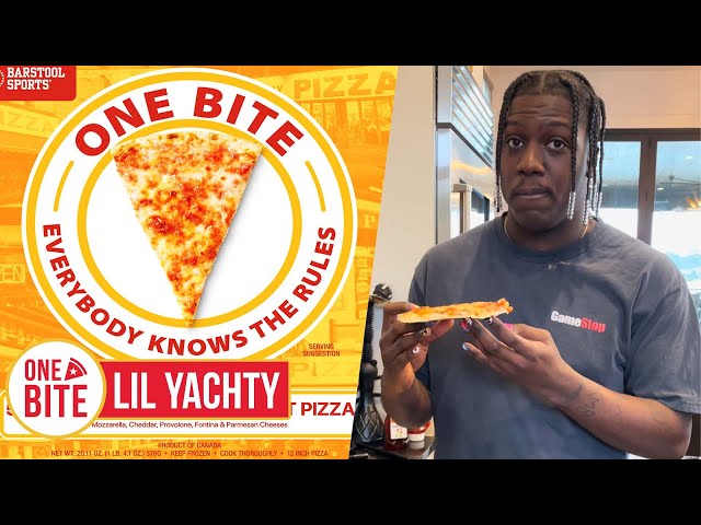 Lil Yachty's Frozen Pizza Review - One Bite Pizza - YouTube