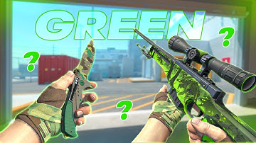 BEST GREEN CS2 LOADOUT! BUDGET GREEN CS2 INVENTORY ( KNIFE & GLOVE )