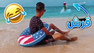 سمكة قرش طلعتلي وانا في الميه 🦈 | كنت هغرق !!