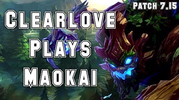 New Maokai Jungle! EDG Clearlove Plays Maokai vs Elise Jungle - S7 Ranked | Patch 7.15