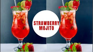 The Best Strawberry Mojito | Summer Drink | Strawberry Mocktail Recipe | Ramadan Special Drink