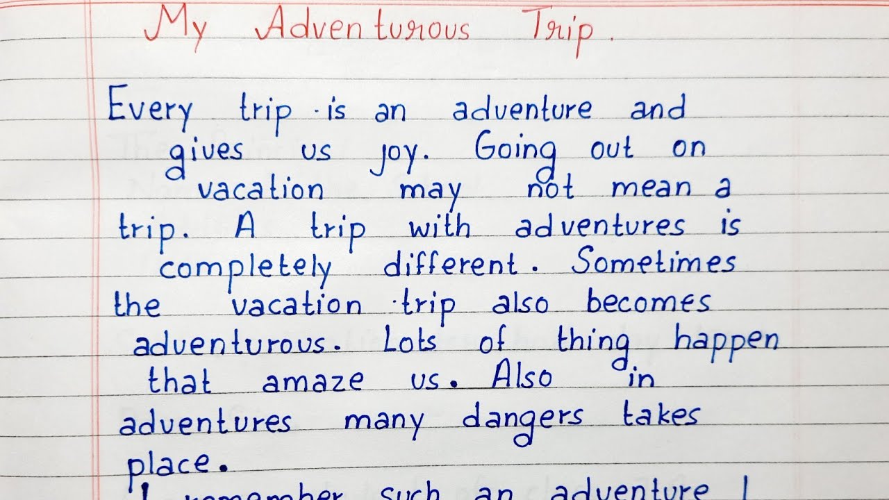 essay on a trip