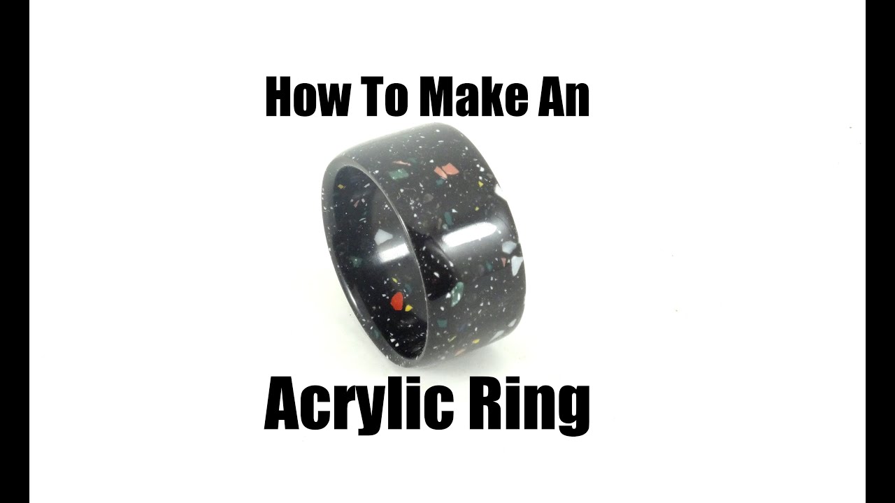How To Make An Acrylic Ring Using Corian - YouTube