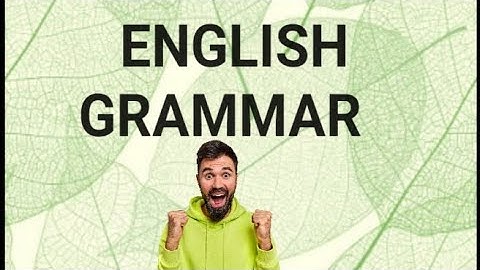 Grammatical Name and Function: Lesson 3