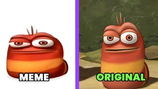 Oi Oi Oi Red Larva Meme Vs Original