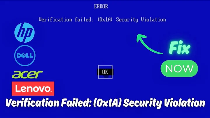 Verification failed: (0x1A) Security Violation Error Fix - Step by Step Guide !!