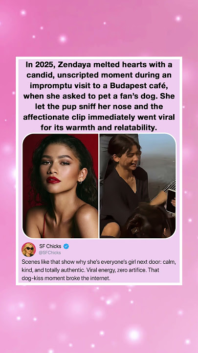 In 2025, Zendaya melted hearts with a candid, unscripted moment during an impromptu visit to a
