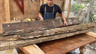 : Super Hard Wood Project // Transforming Sunken Boat Pieces into Unique Furniture