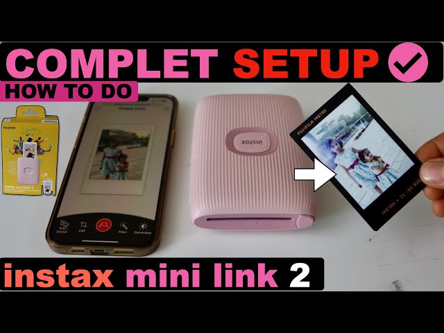 Instax Mini Link 2 Setup, Install Film, Connect To Smart Phone, Print  Photos, Print Quality Review. 