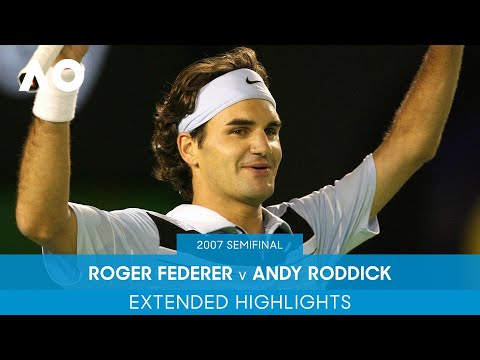 Roger federer v andy roddick extended highlights | australian open 2007 semifinal