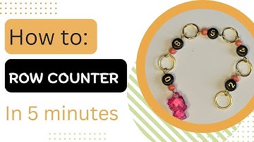 How to make a row counter for your knitting projects. DIY. Do it yourself tutorial for crafters