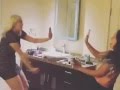 Asian girls fight over a dress in vegas
