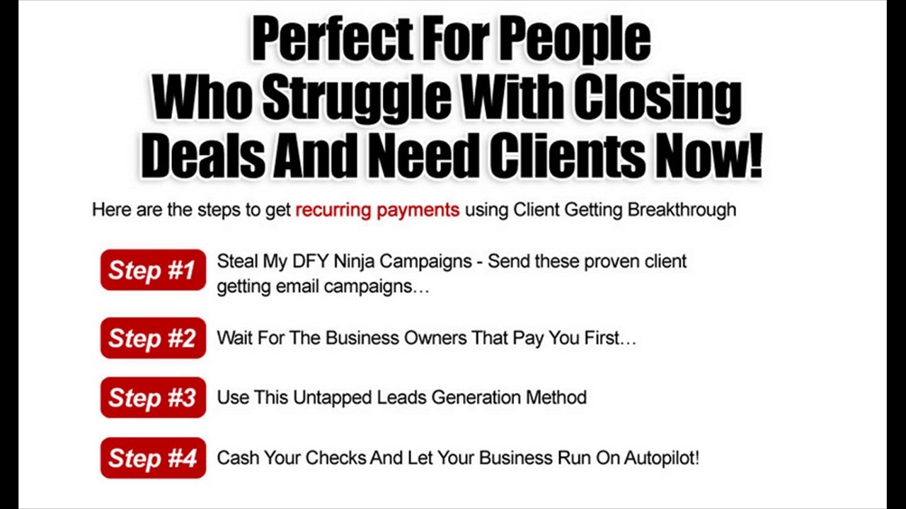 DFY Client Breakthrough Reviews and Bonus by Cameron Benson