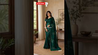 Space Silk Saree | Digital Print Saree | Zari Embroidery Sequence Work Saree