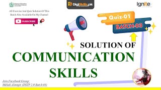 DSTP 2.0 Batch 03 Communication And Soft skills Quiz 1 Solution 2022