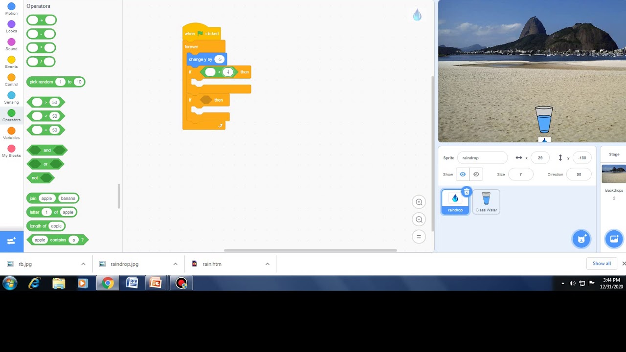 ||CATCH WATER DROP GAME|| ||SCRATCH ANIMATION|| - YouTube