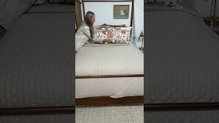How do you stage a bed like a pro