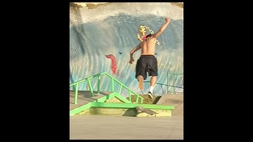 fakie frontside noseslide switch bigspin out #skateboarding #ilhabela #fakiefsnosessbigspin