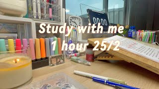 อ่านหนังสือกันค่ะ STUDY WITH ME 1 hour 25/2