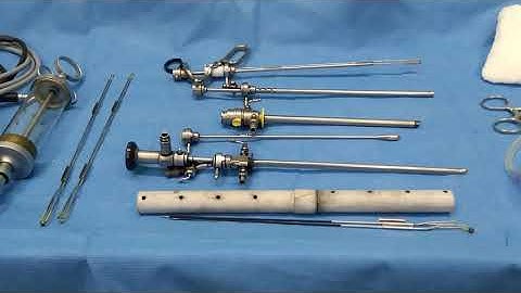 Basic instruments required for TURP/TURBT Procedure - Trolly setup